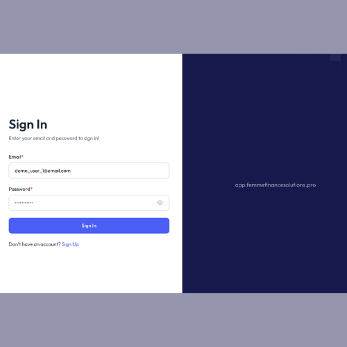 Femme Finance Client Portal